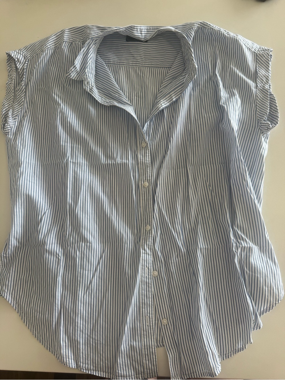 Abercrombie Sleeveless Work Button Down